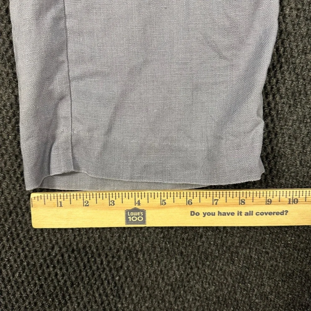 Vintage Banana Republic Linen Pants Mens 31x32 Gray 2001 Straight Leg Trousers